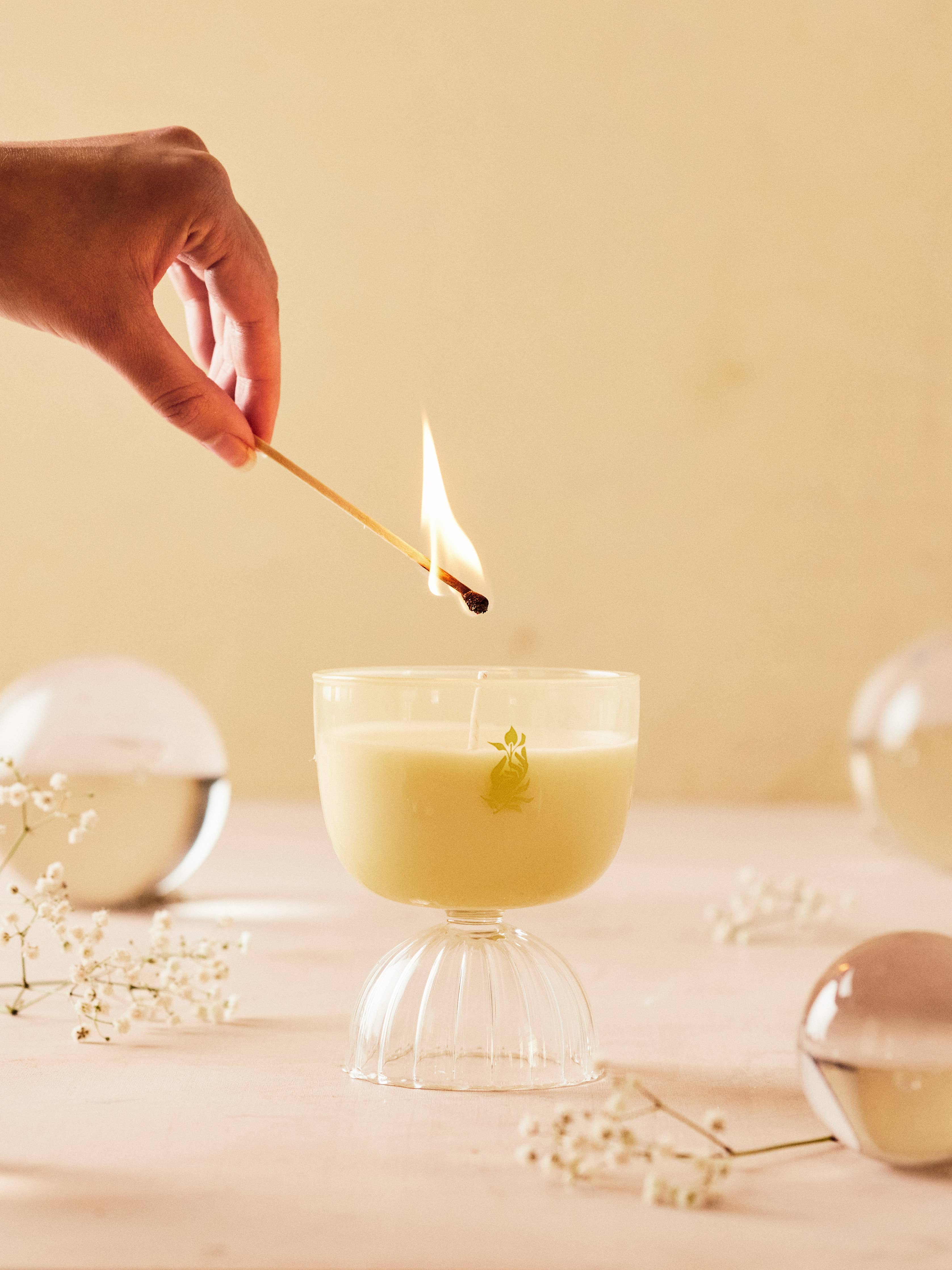 Rewined Candle Coupe Champagne7 oz