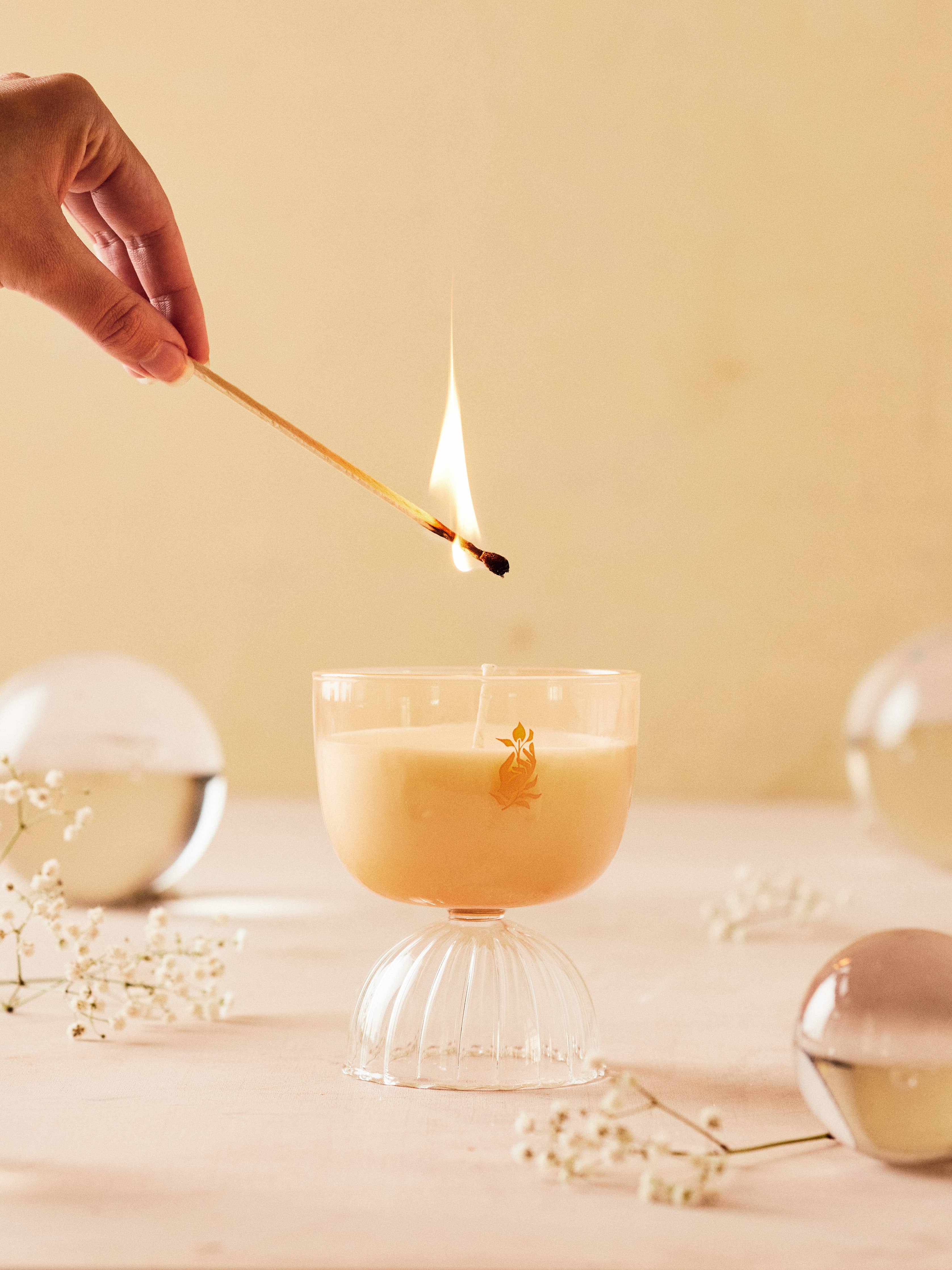 Rewined Candle Coupe Rose' 7 oz