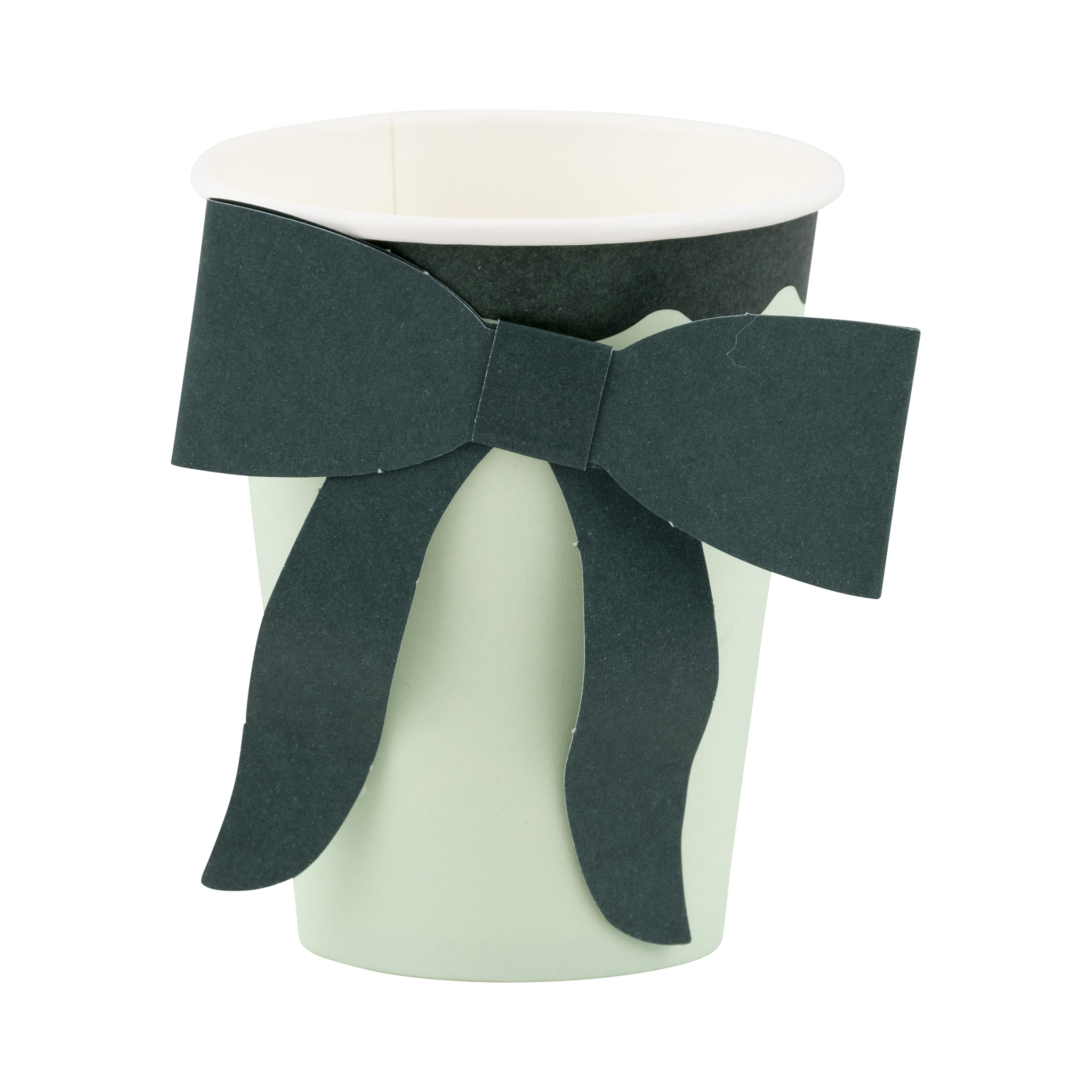 MME Paper Cups Mint and Green Bow