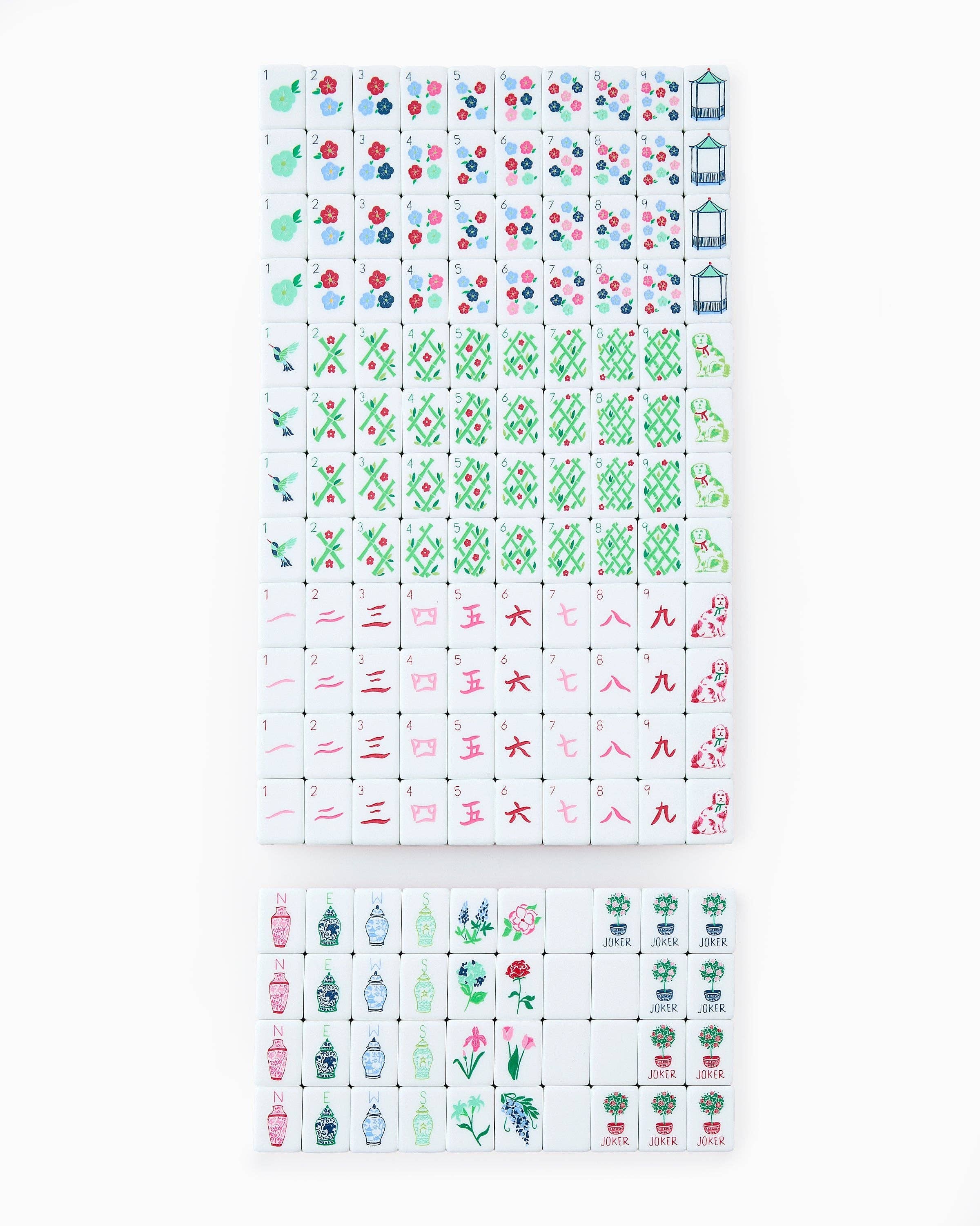 Oh My Mahjong Nantucket American Mahjong Tile Set - 160 Acrylic Tiles
