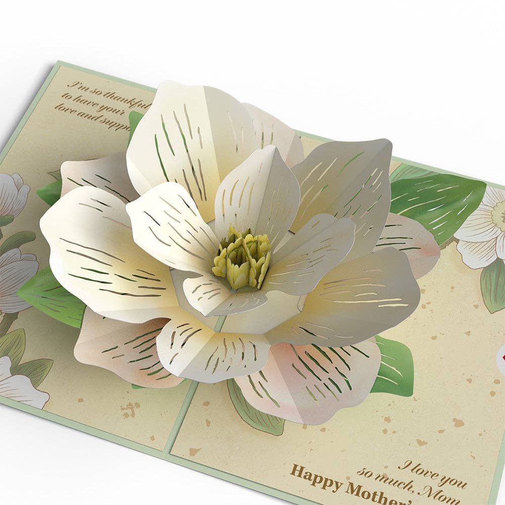 Mother’s Day Magnolia Card, 5x7" Pop-Up Cards