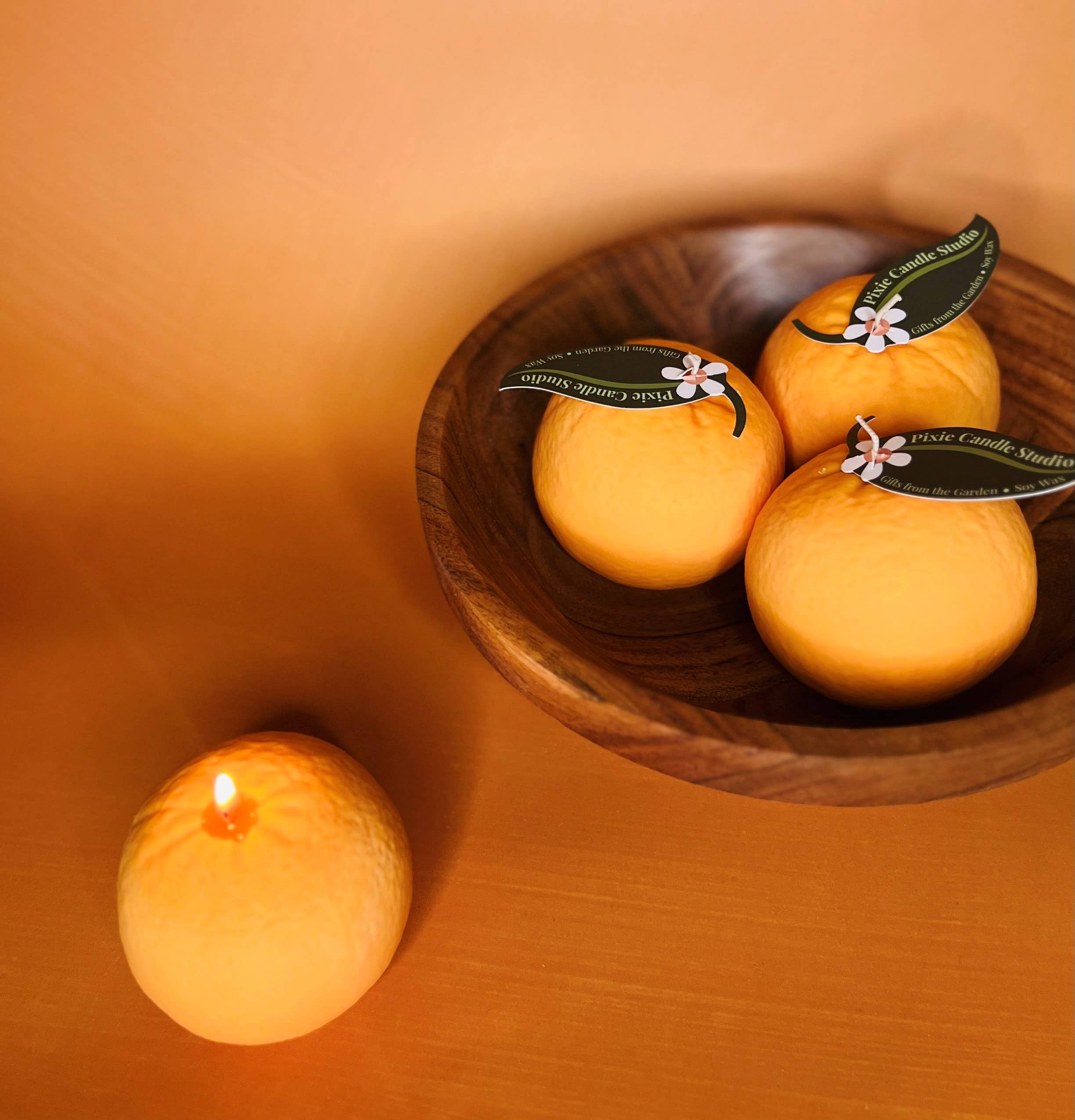 Pixie Candle Orange Fruit