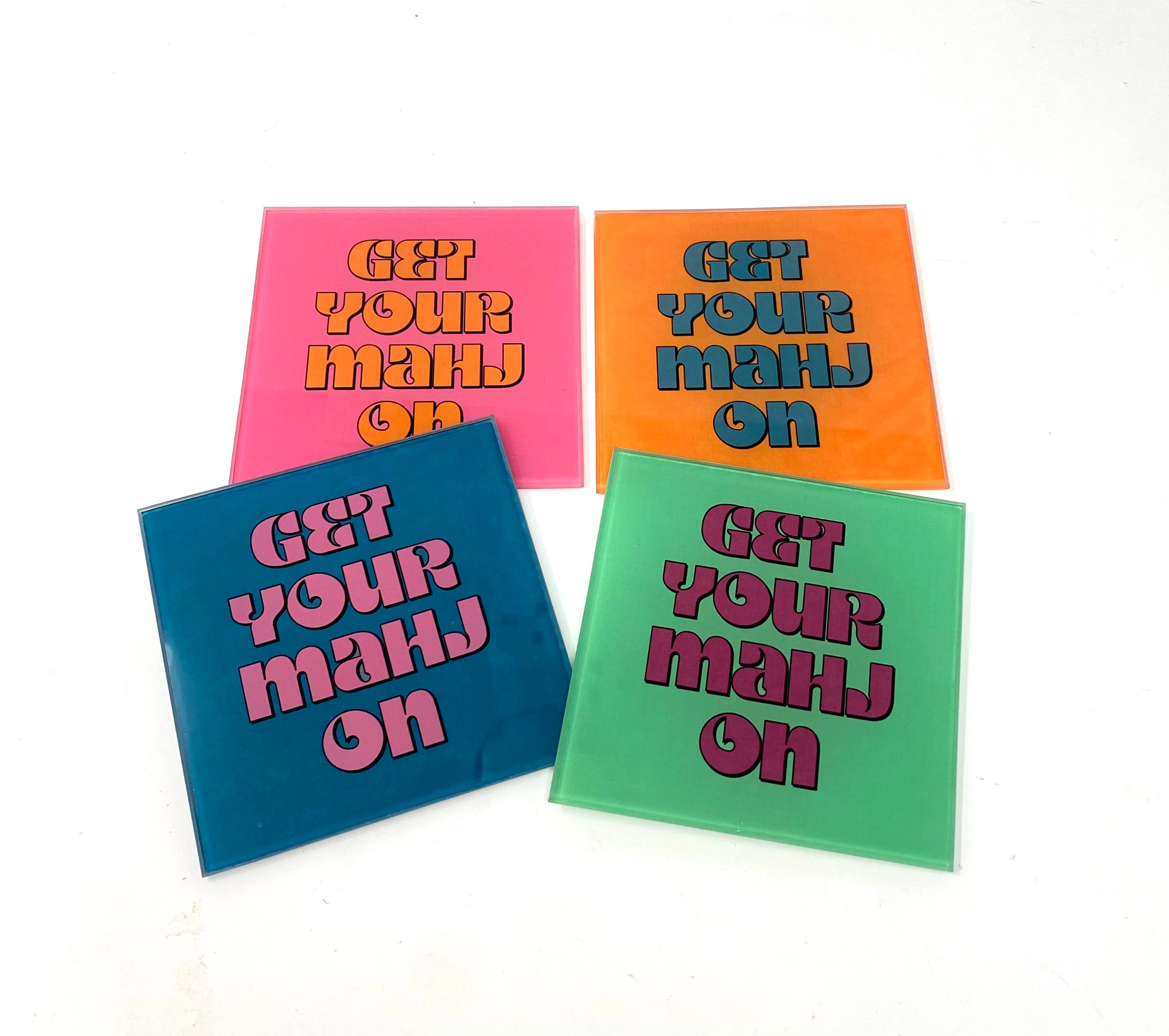 RBK Get Your Mahj On Mahjong Coaster Set
