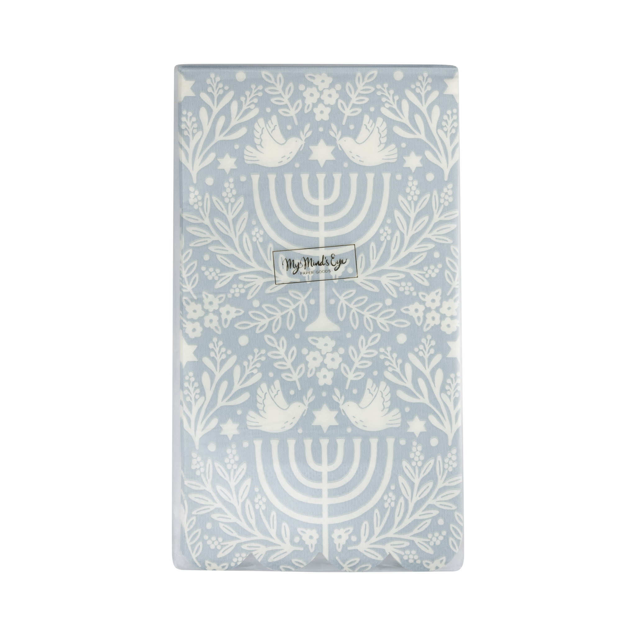 MME Dinner Napkin Floral Menorah