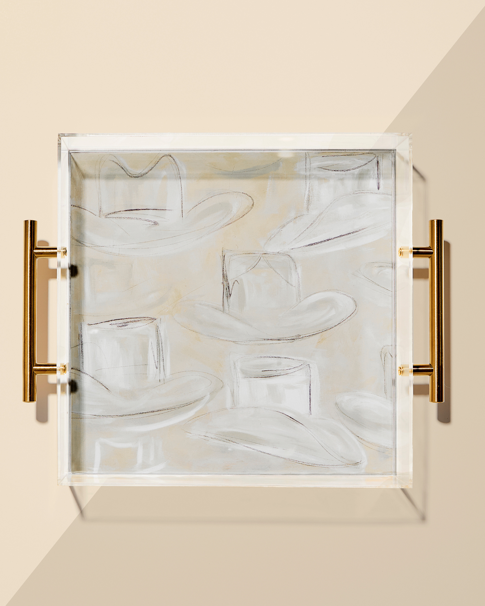TBT Tray Wrangler Acrylic With Gold Handles