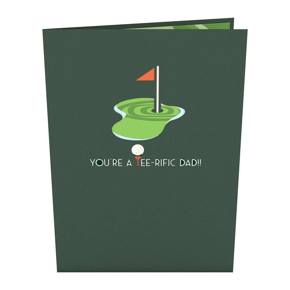 Tee-rific Dad Card, 5x7" Pop-Up Cards