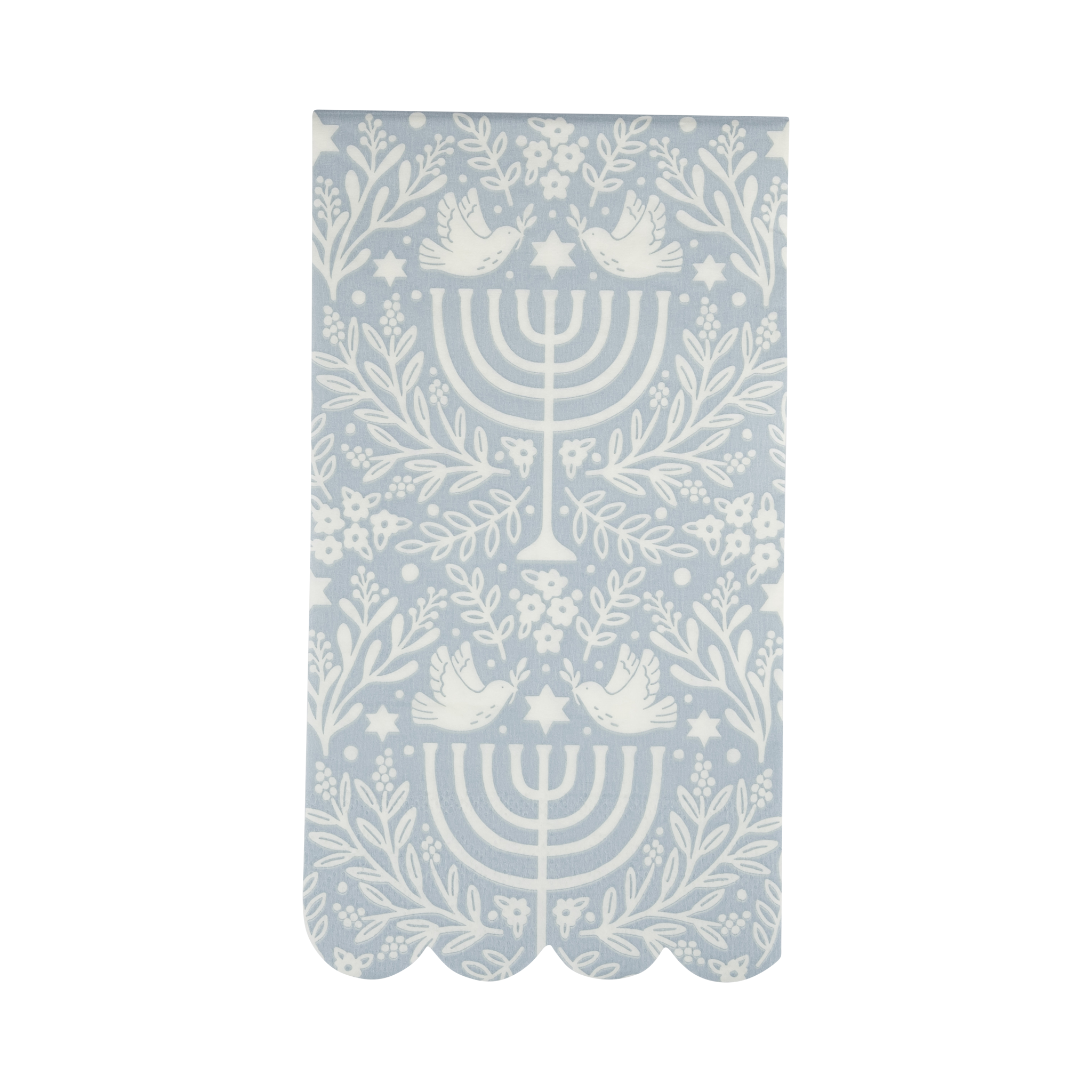 MME Dinner Napkin Floral Menorah