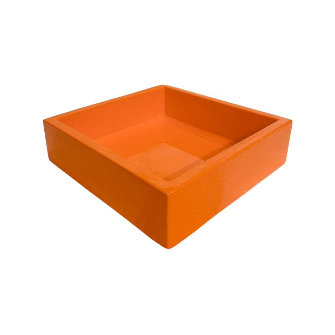 LPD Cocktail Napkin Holder Orange Bamboo: One Size
