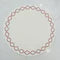 Beatriz Ball Placemats Round 15.5" Quatrefoil Pink/White