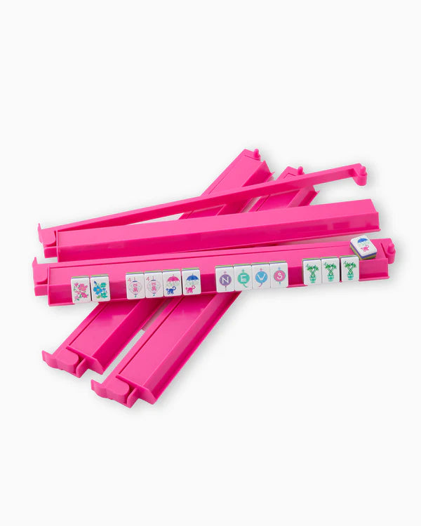 Oh My Mahjong Rack and Pusher Hot Pink Set