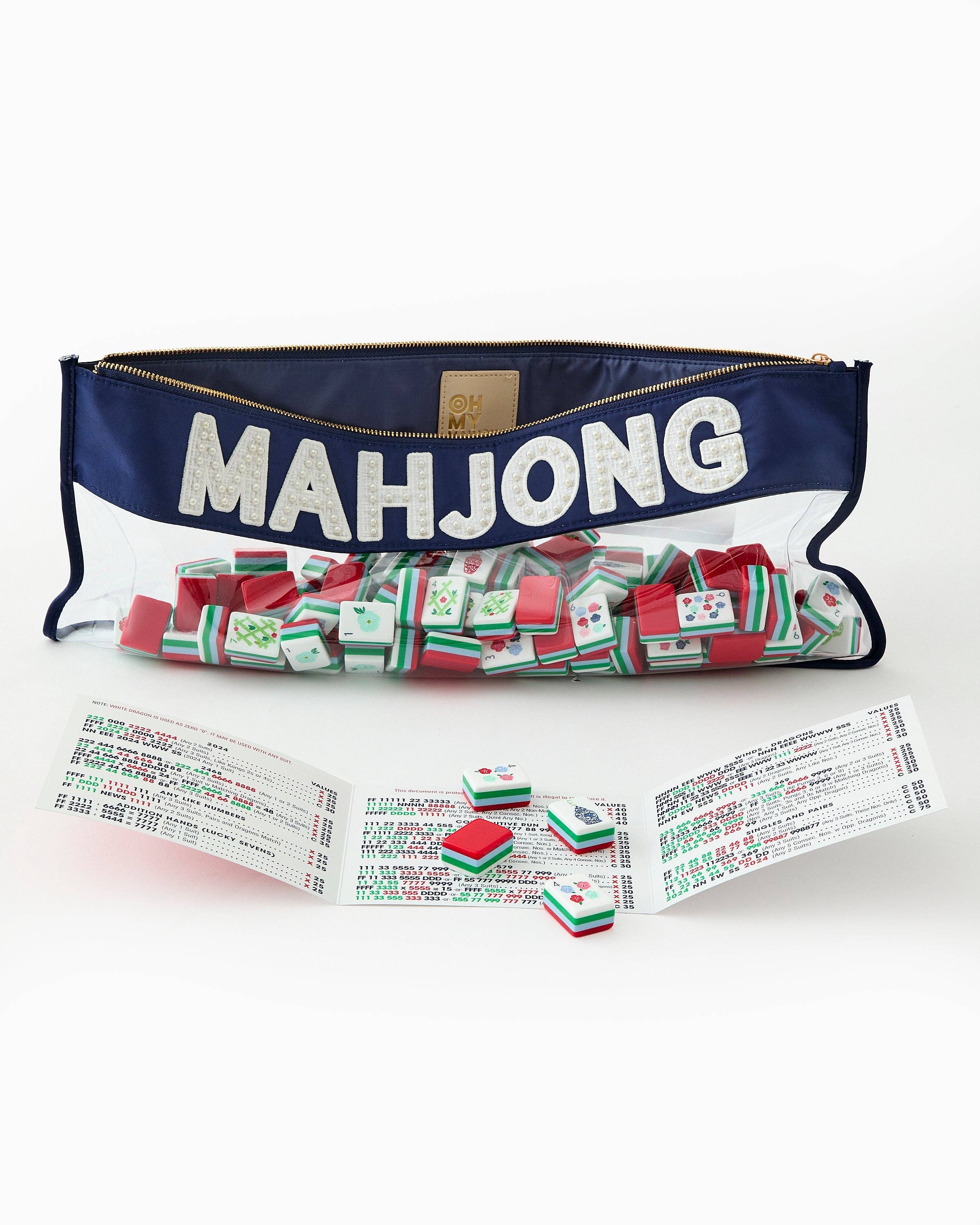 Oh My Mahjong Nantucket American Mahjong Tile Set - 160 Acrylic Tiles
