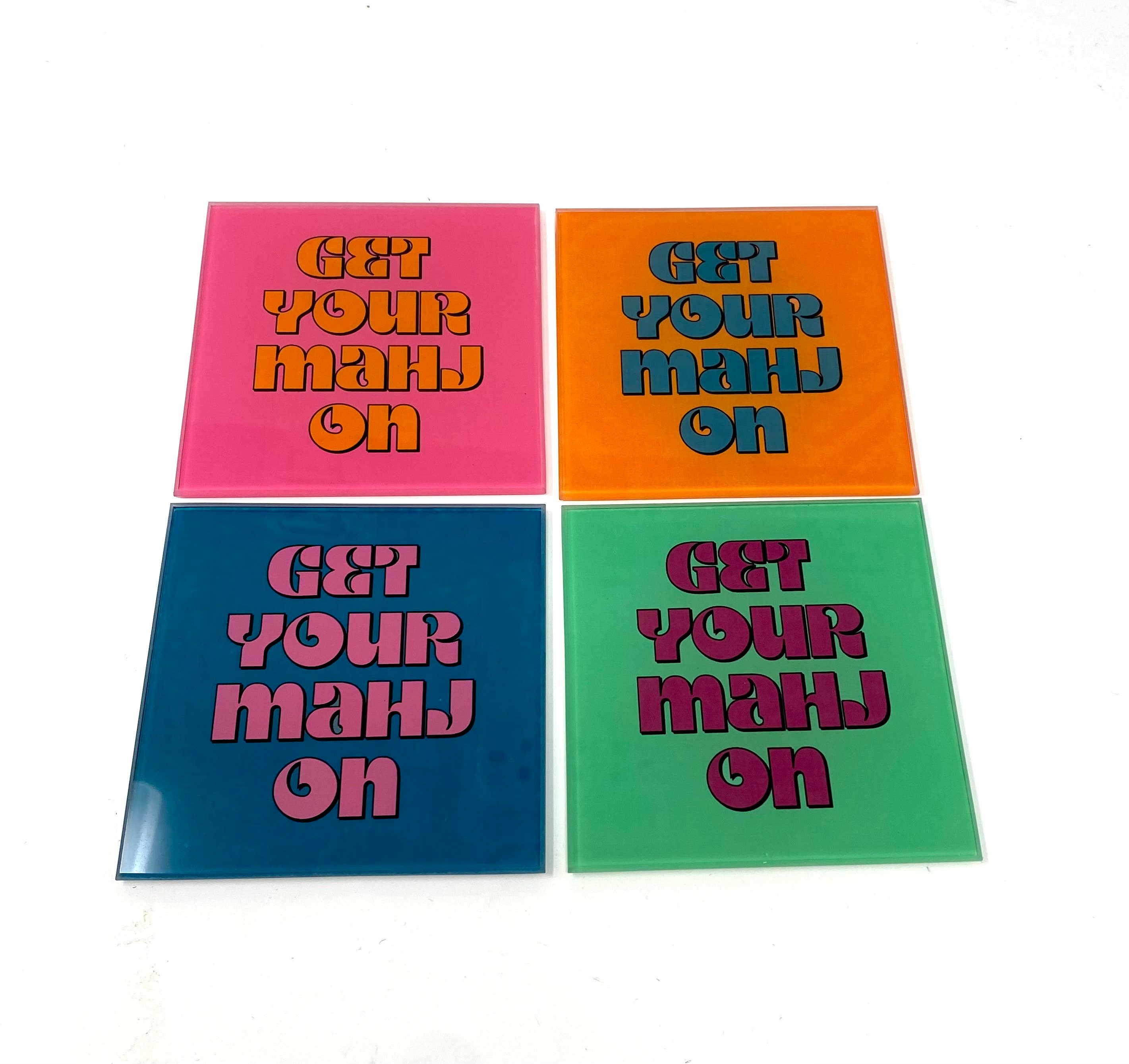 RBK Get Your Mahj On Mahjong Coaster Set