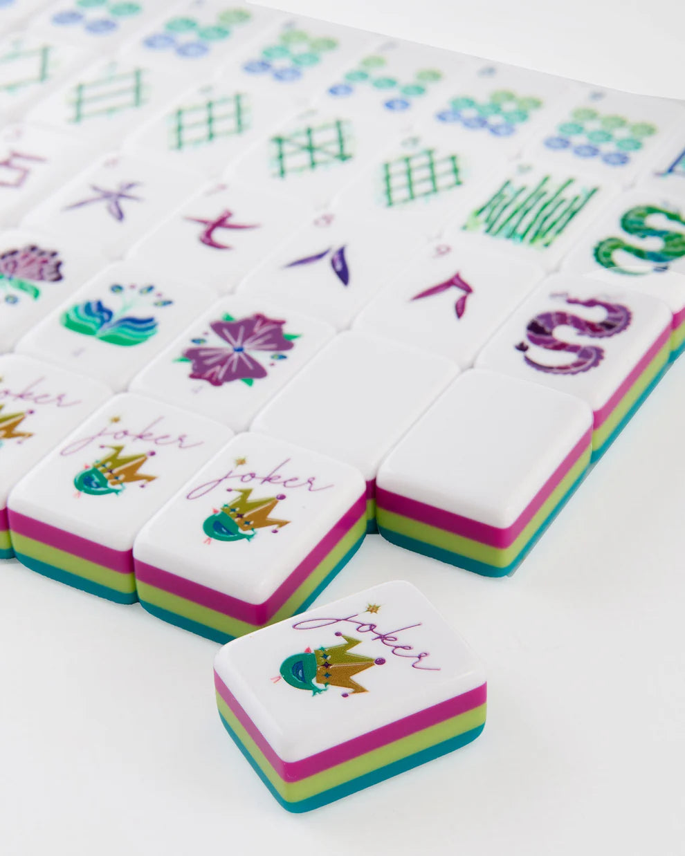 Oh My Mahjong Lagoon American Mahjong Set - 160 Acrylic Tiles
