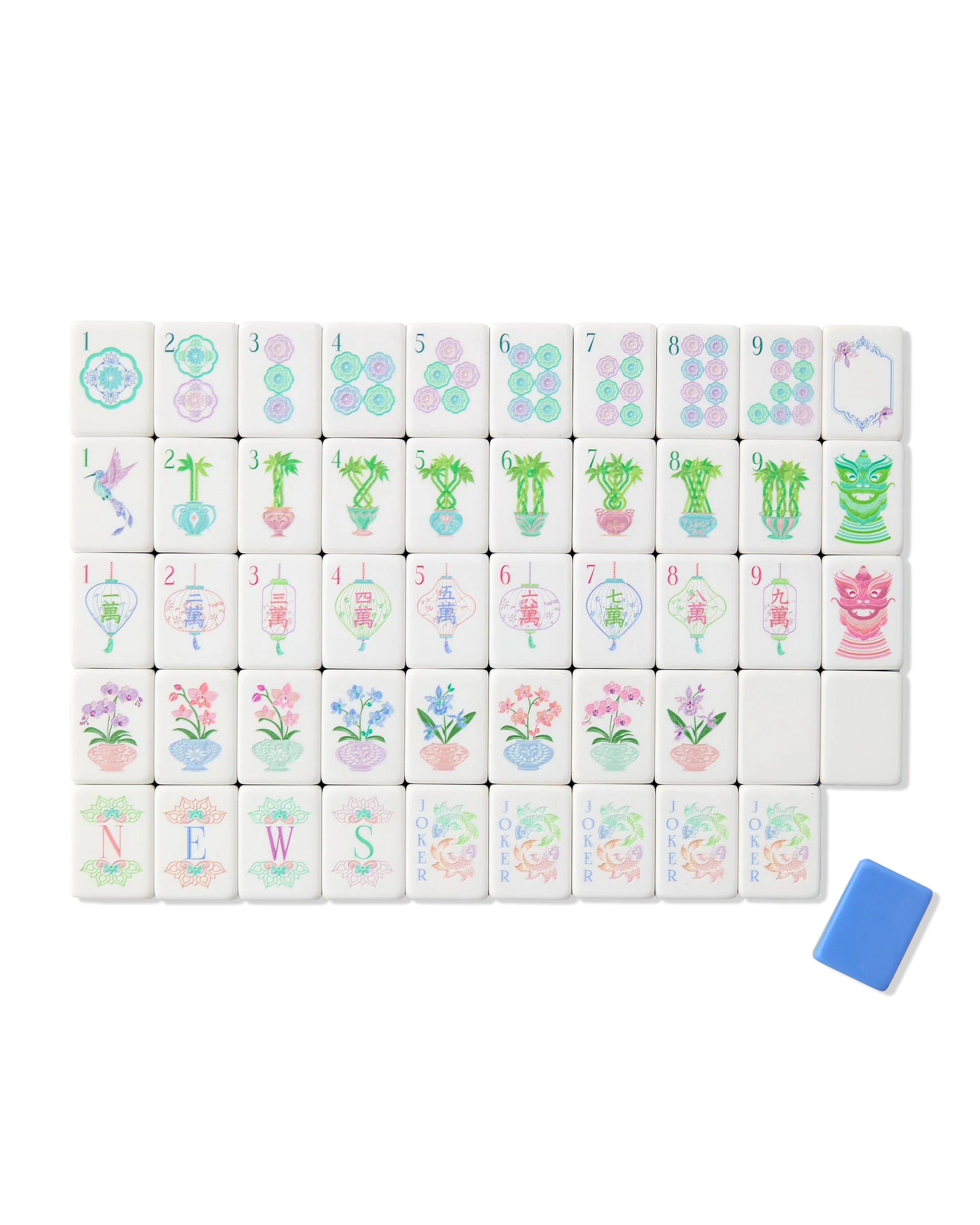 Oh My Mahjong Moonlight American Mahjong Tile Set - 160 Acrylic Tiles