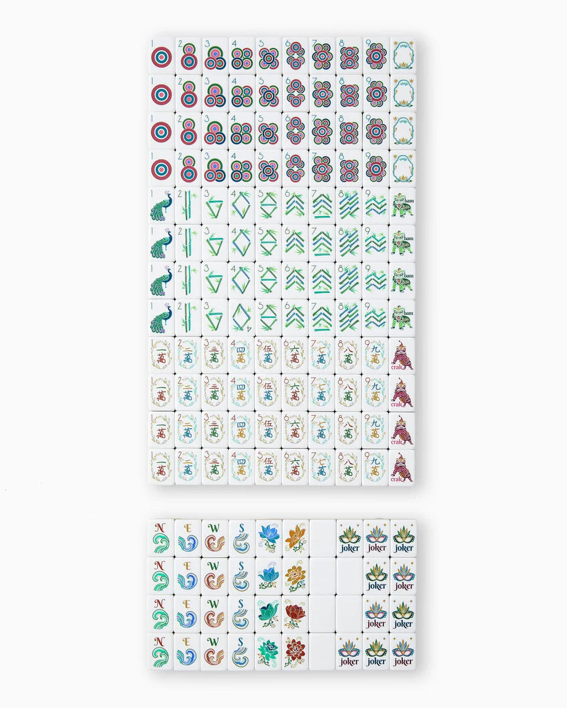 Oh My Mahjong Sierra American Mahjong Tile Set - 160 Acrylic Tiles