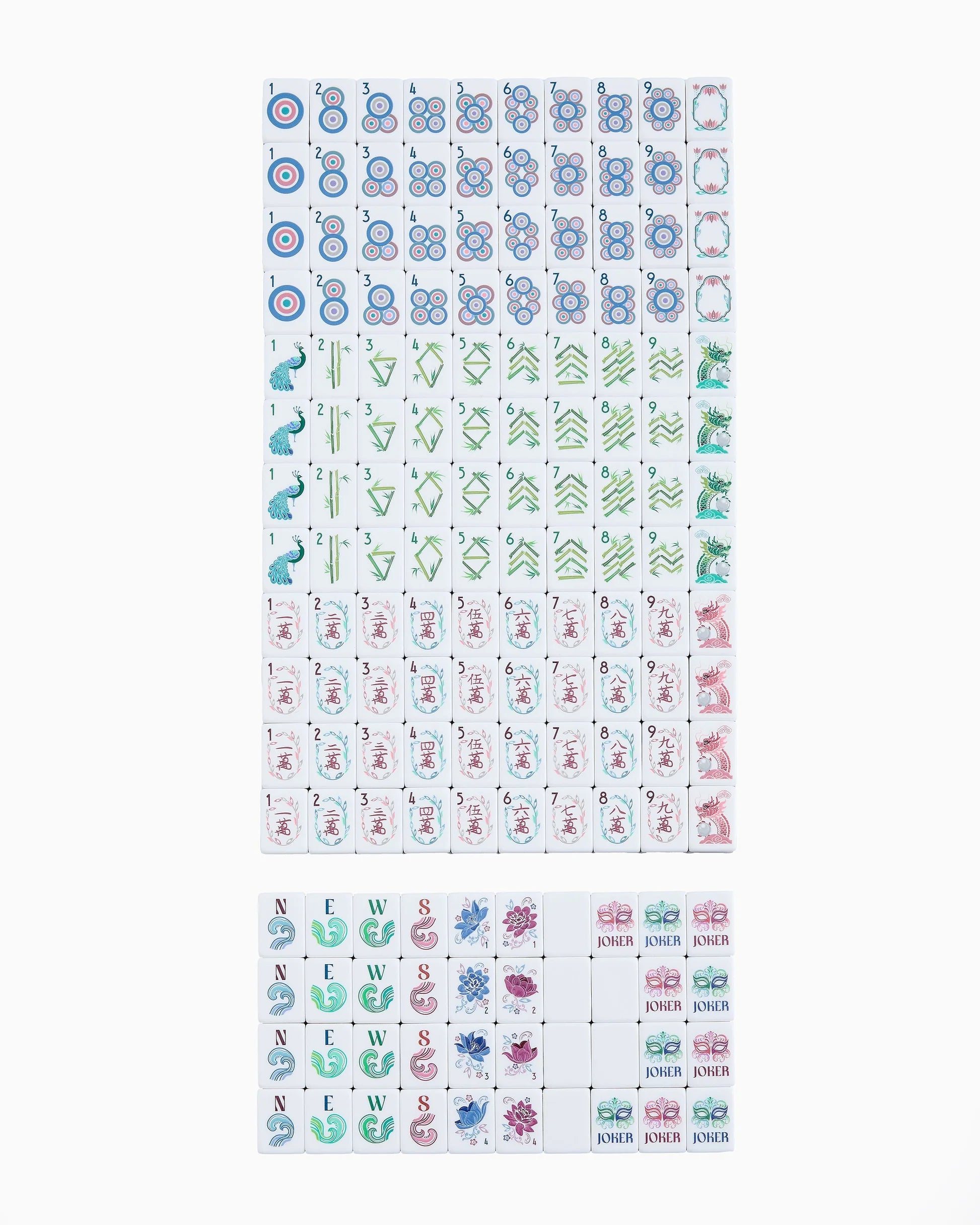 Oh My Mahjong Smith American Mahjong Tiles - 160 Acrylic Tiles