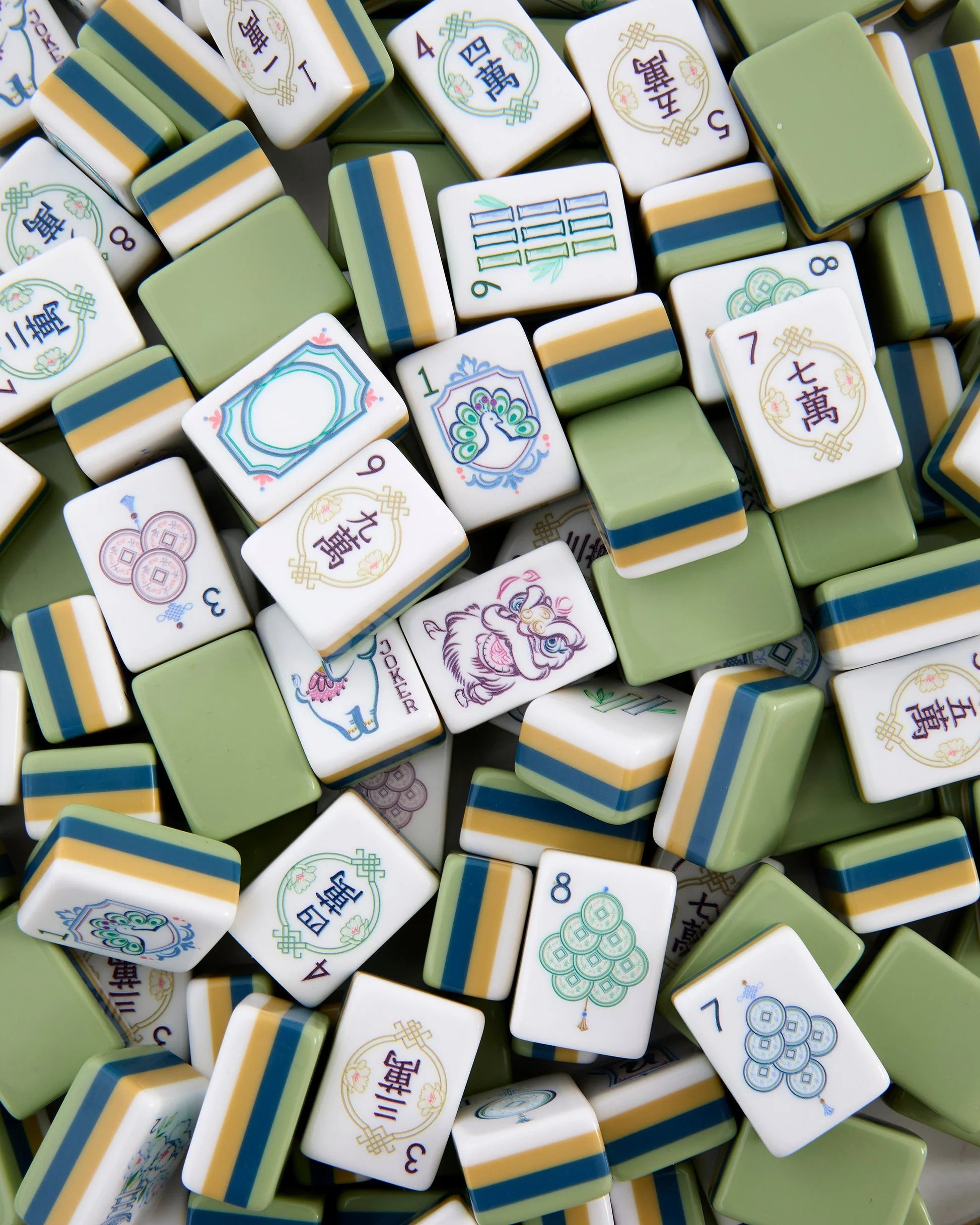 Oh My Mahjong Willow American Mahjong Tile Set - 160 Acrylic Tiles