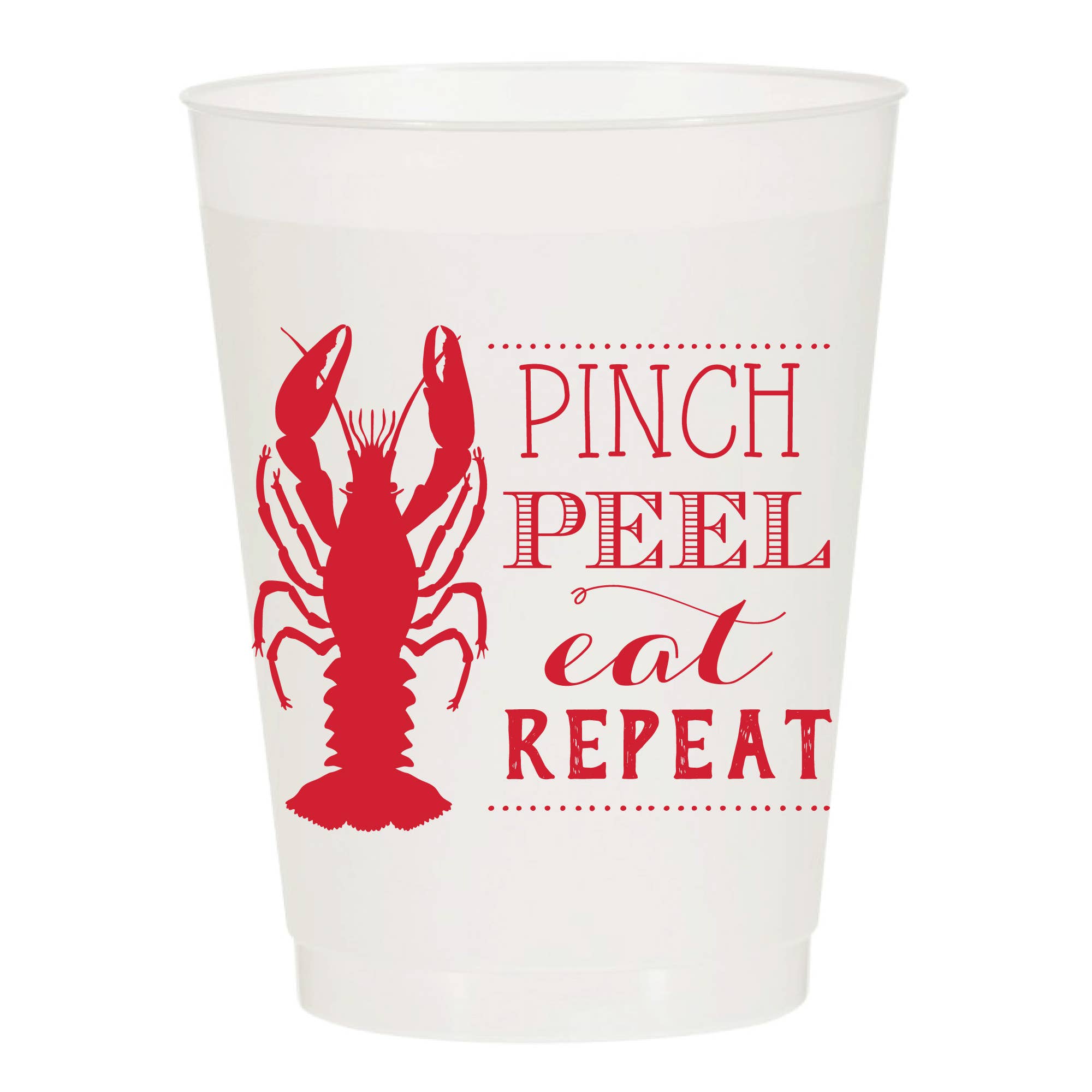 SHH Pinch Peel Eat Repeat Crawfish Boil - Set of 6