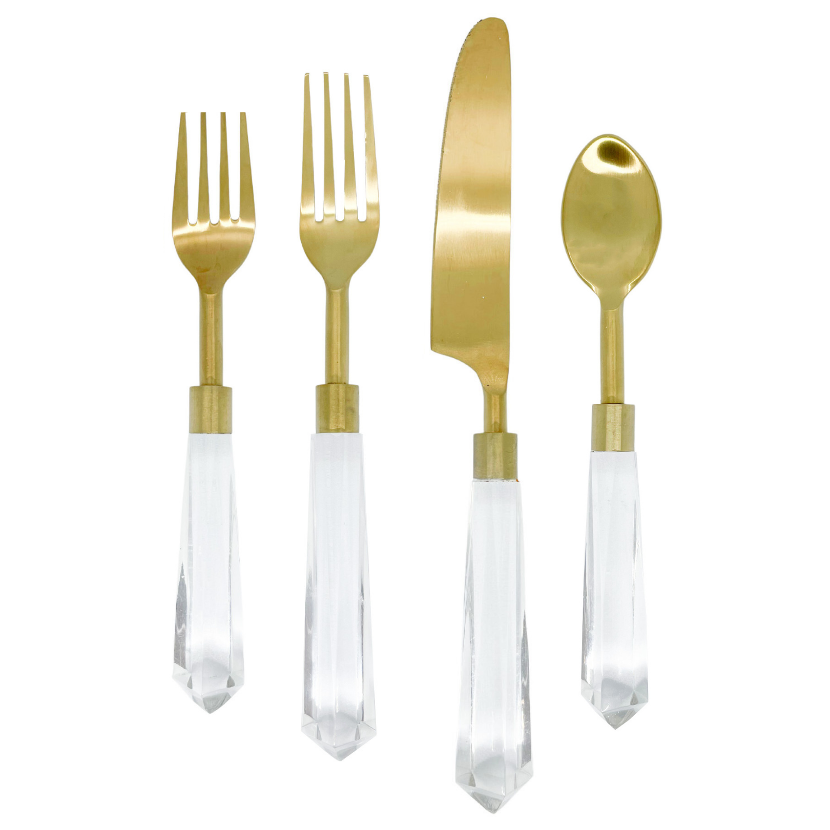 LPD Flatware Clear Acrylic Set