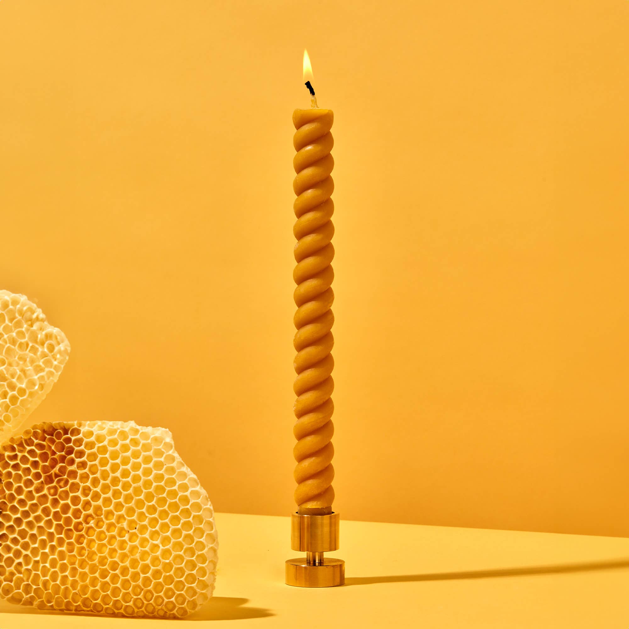 54C Candle Holder Taper Brass