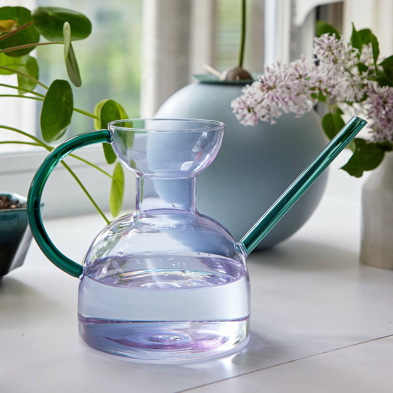 Glass Watering Can (32 fl.oz.): Purple