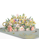 Mother’s Day Peonies Card, 5x7" Pop-Up Cards