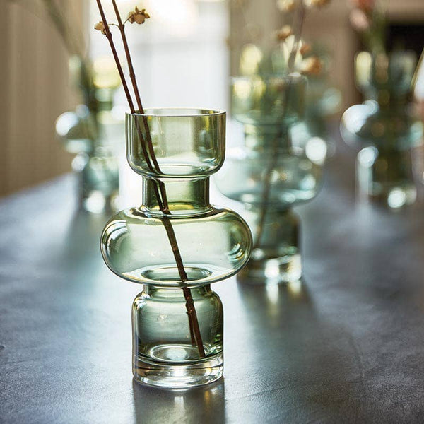 SBD Glass Bubble Vase - Green