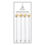 SBD Geometric Stir Sticks - Gold