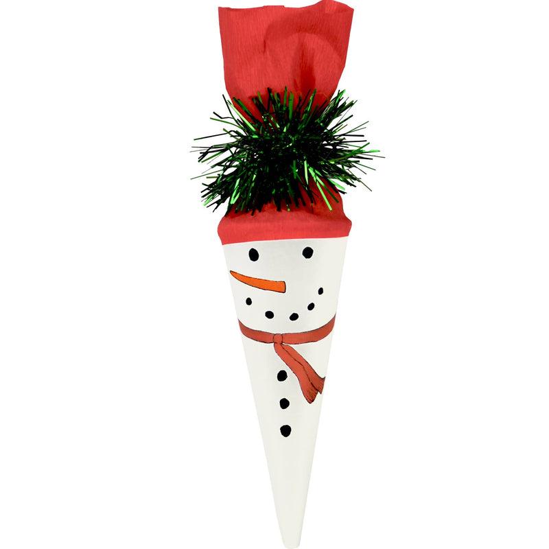 TOPS Mini 4" Surprise Cone - Winter Holiday - Snowman