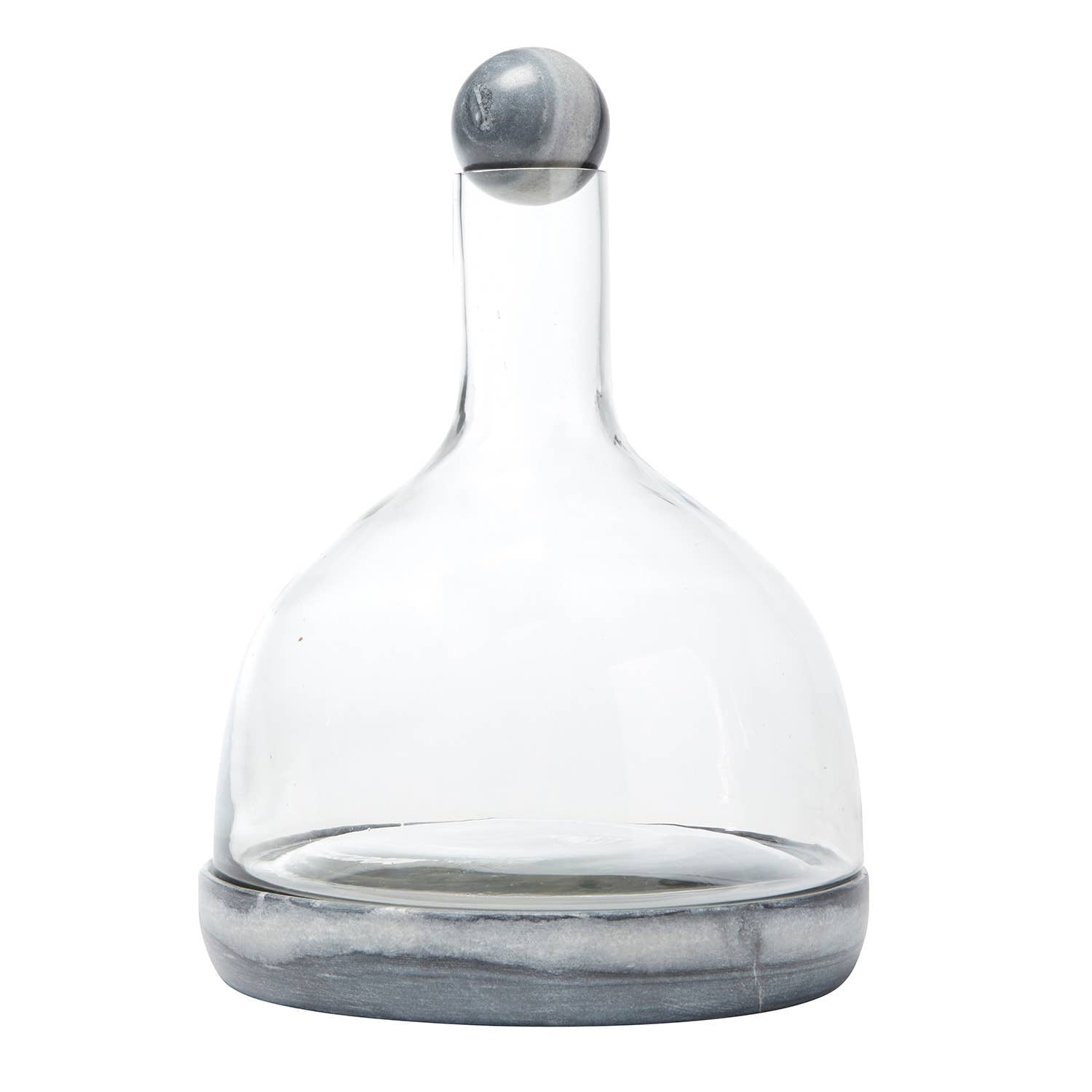 SBD Grey Marble and Glass Wine Carafe