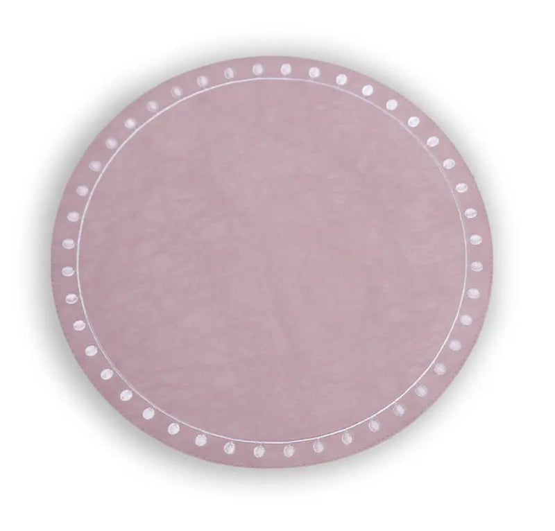 BB Placemats Round 15.5" Vida Embroidered Dots