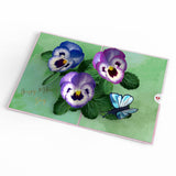 Mother’s Day Pansies Card, 5x7" Pop-Up Cards