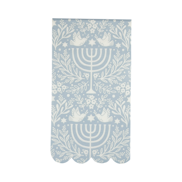 MME Dinner Napkin Floral Menorah