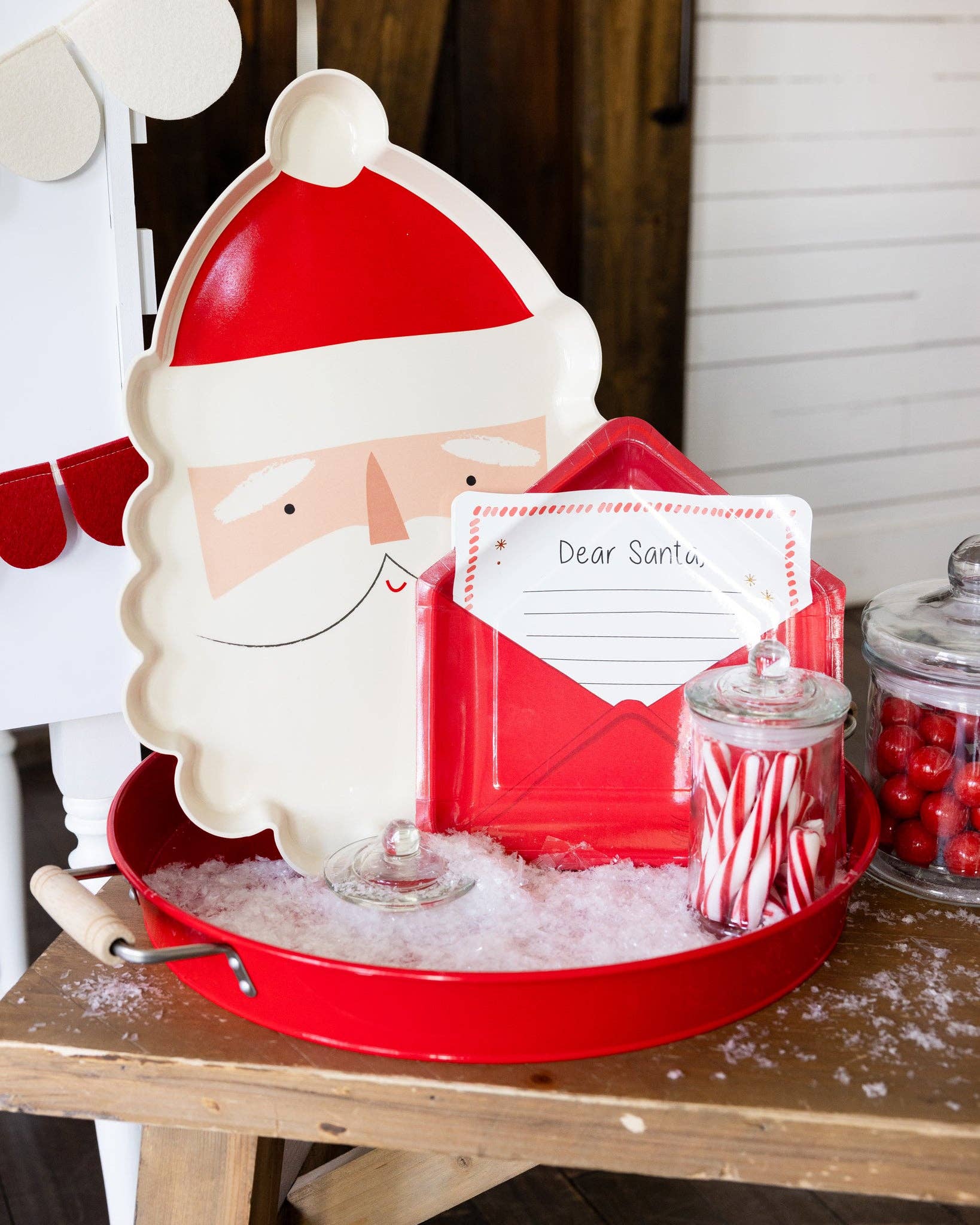 MME Plates Paper Letter to Santa Shaped