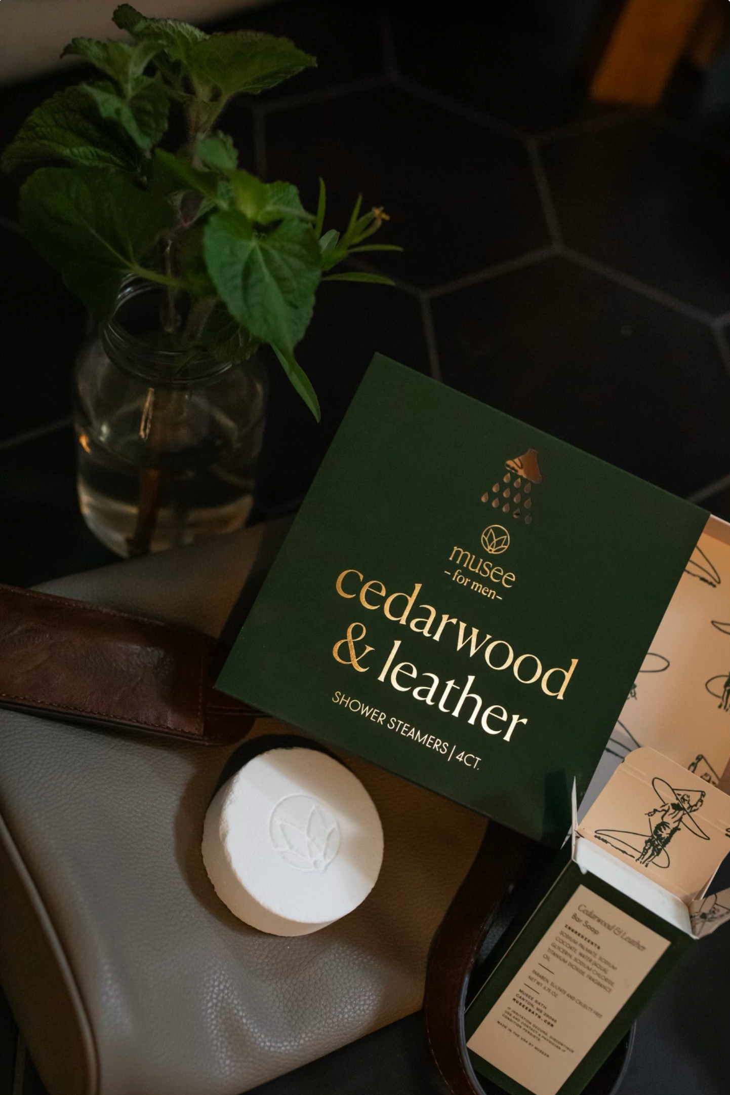 MTC Shower Steamers Cedarwood & Leather