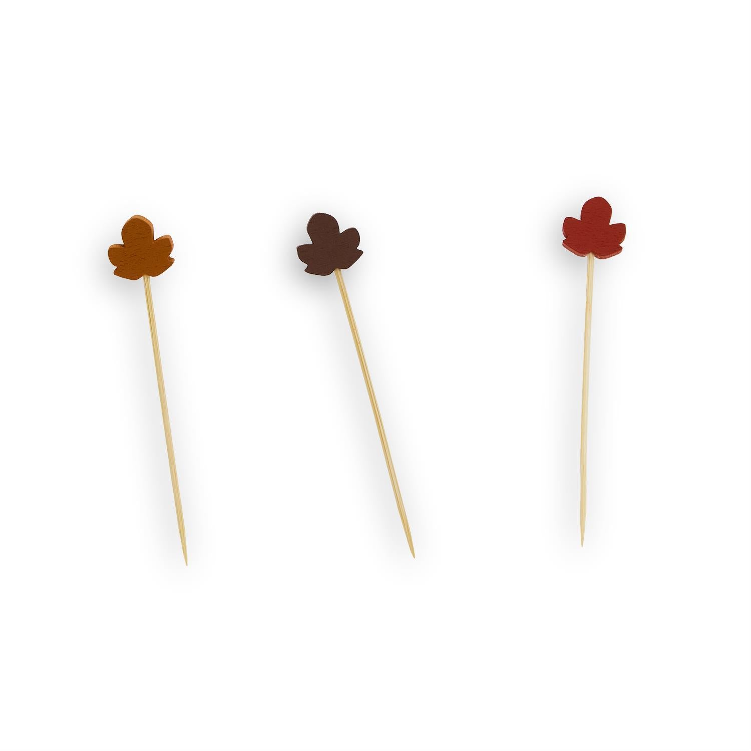 TCO Pick Turkey Holder w/ 20 Leaf Picks in Gift Box
