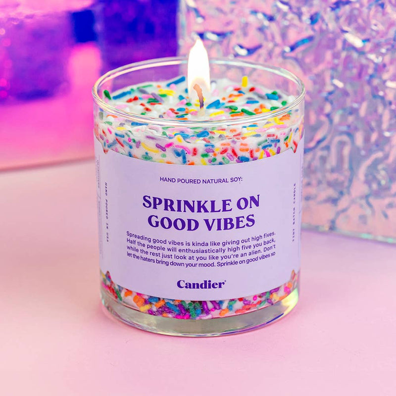 RPC CANDLE SPRINKLE GOOD VIBES