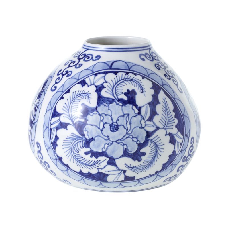 AD Vase Eleanor Blue & White