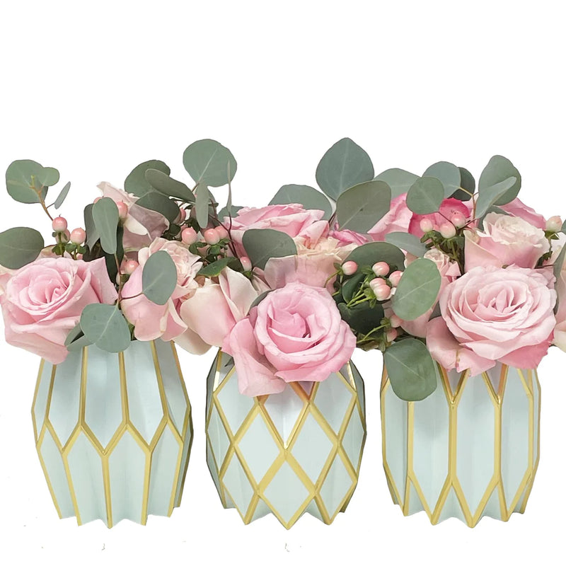 LGD Vase Wraps Tiffany Blue & Gold