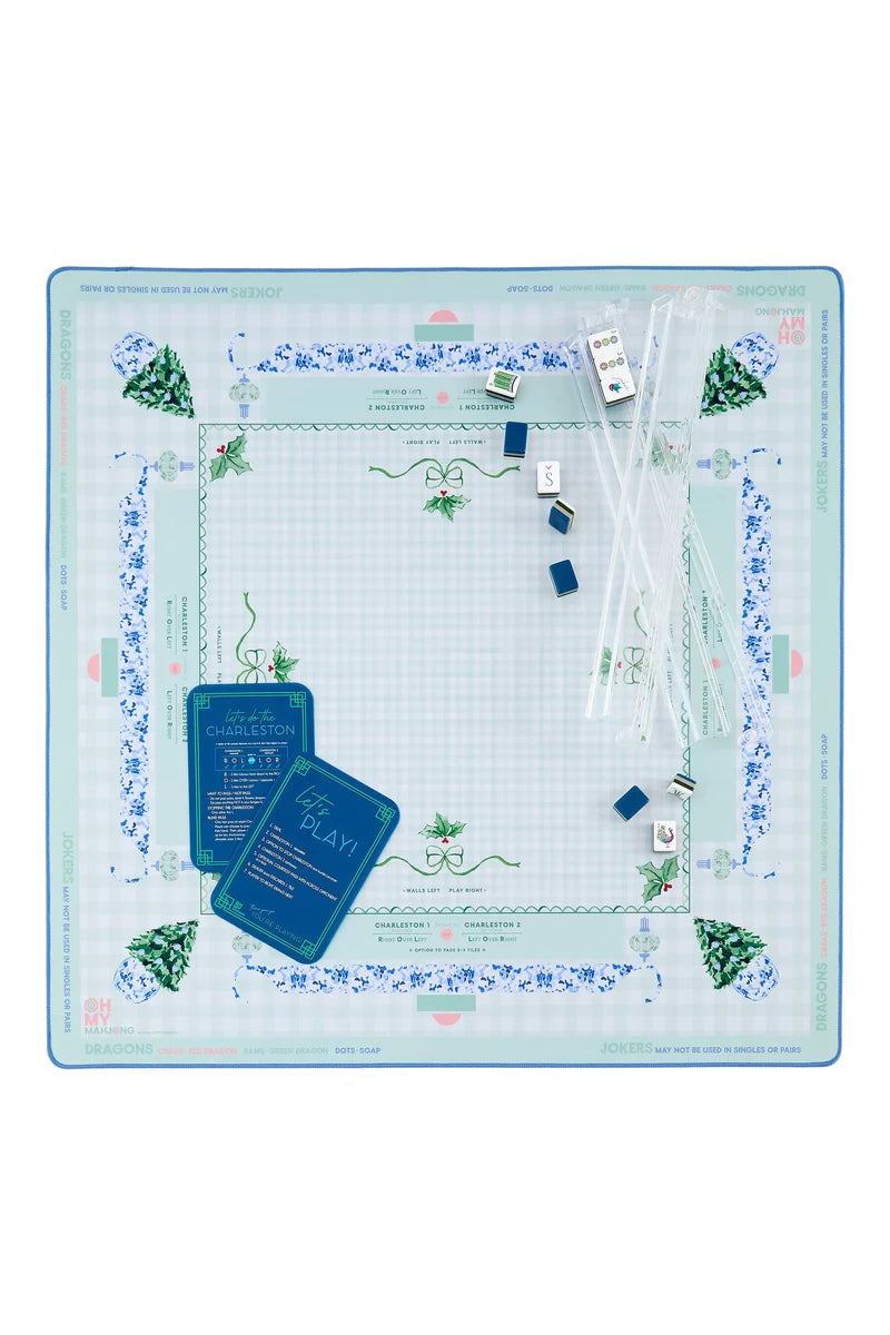 Oh My Mahjong Holly Jolly Mahjong Mat In Tube