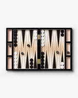 PW Lacquered Backgammon, Black