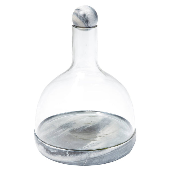 SBD Grey Marble and Glass Wine Carafe