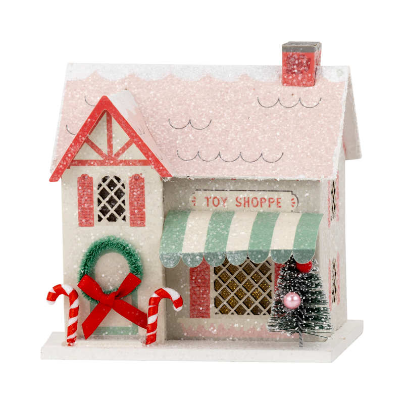 MME Decor Christmas Village Toy Shop