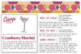 Cocktail Mixes  Cranberry Martini 16 oz