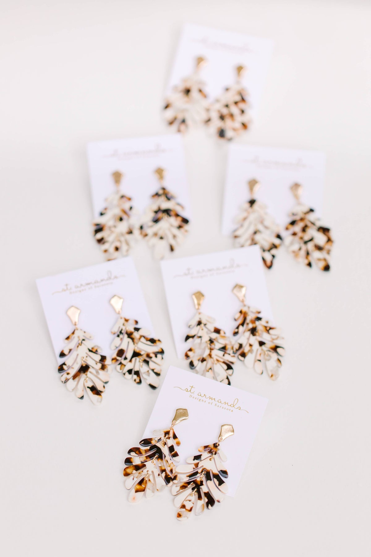 Cocoa Petite Palm Drop Statement Earrings