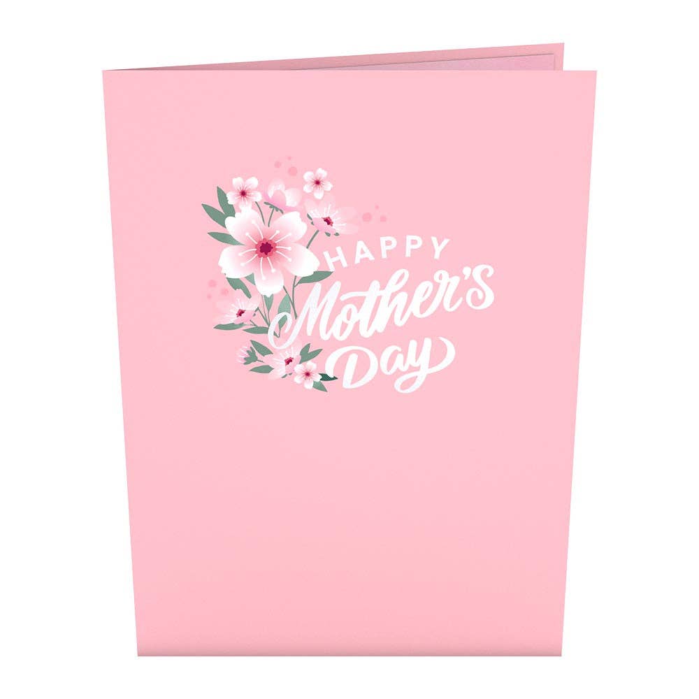 Mother's Day Cherry Blossom Card, 5x7" Pop-Up Cards