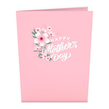 Mother's Day Cherry Blossom Card, 5x7" Pop-Up Cards
