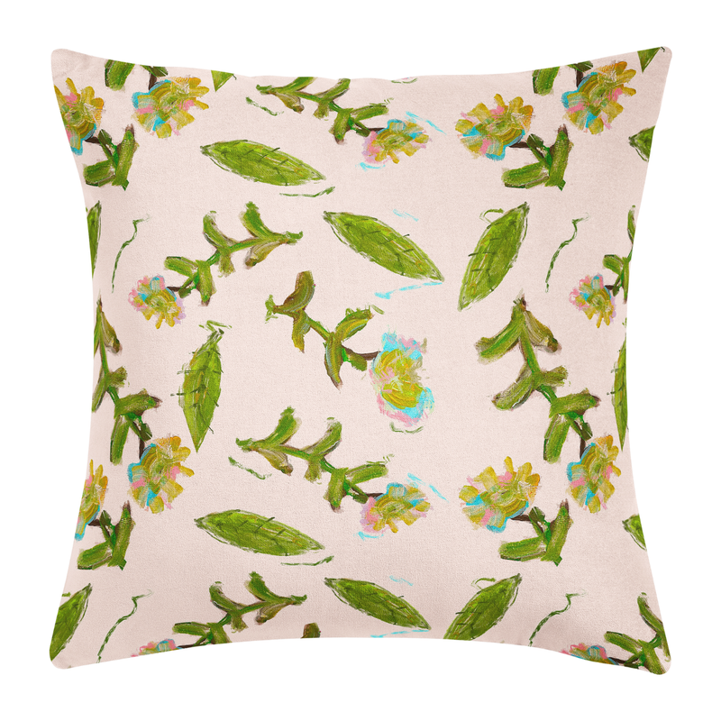 LPD Pillow: 22" x 22" Flor Rosa 22x22Throw Pillow