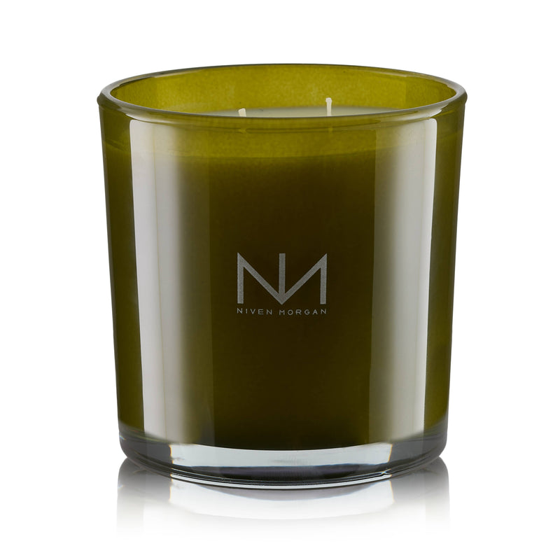 NM  Double-Wick Candle Amber, Vanilla & Tobacco