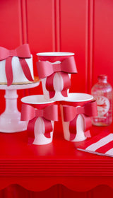 MME Paper Cups Red and Pink Bow